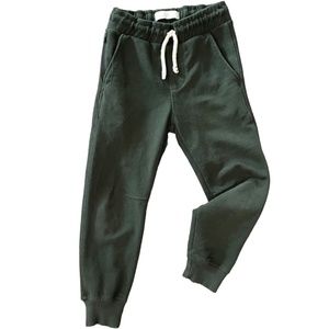 ZARA kid's dark forrest green joggers size 6t